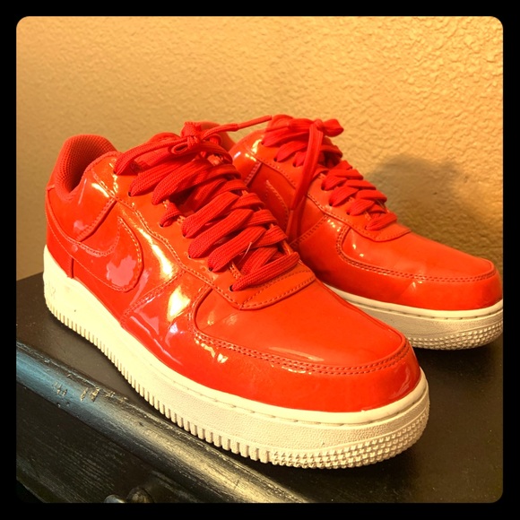 red nike air force 1s